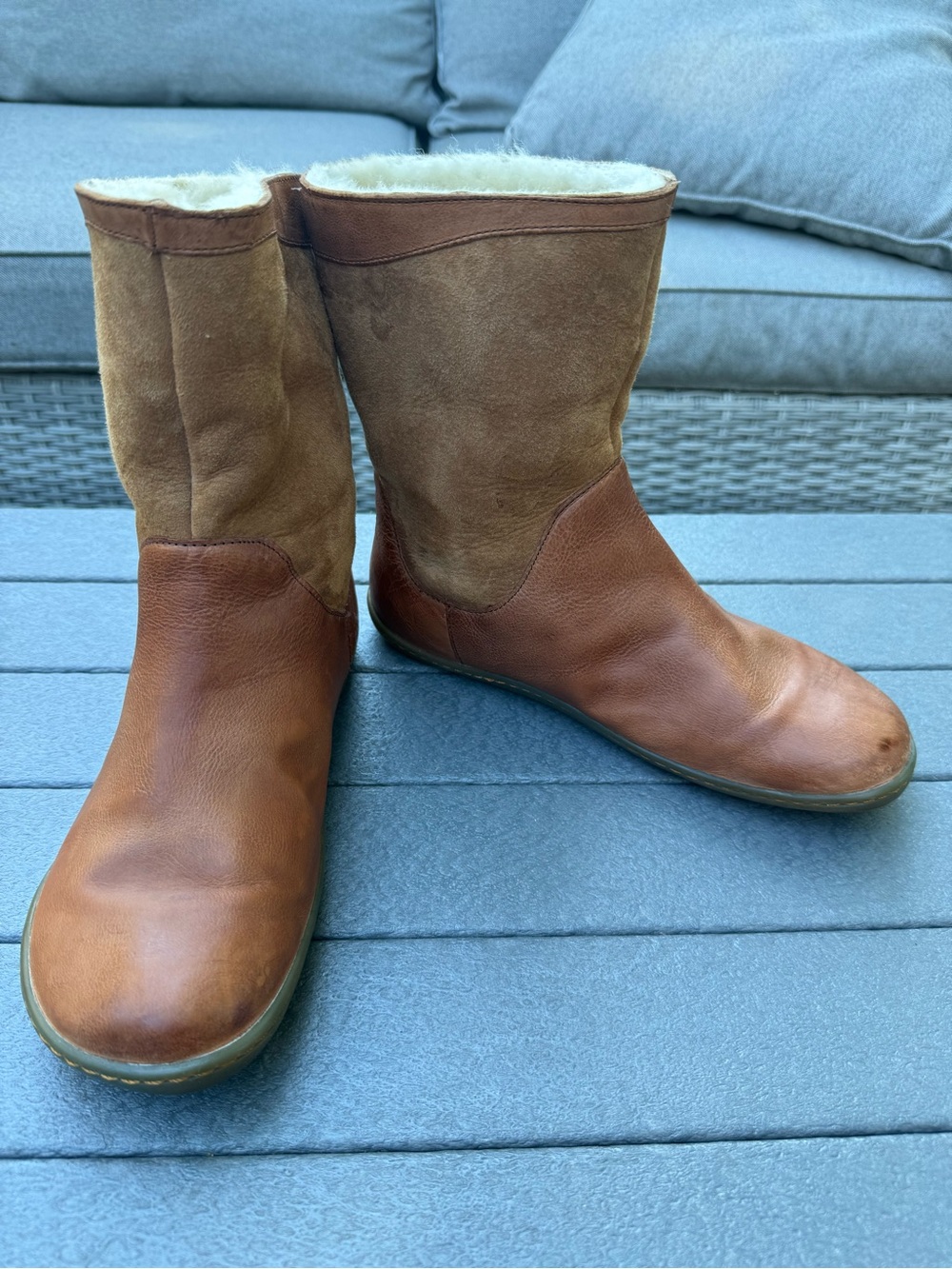 Camper Peu Suede Cami Leather Boots Minimalist Chic Barefoot Walking Scandi Girl